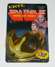 Star Trek III Movie Klingon Bird of Prey ERTL Die-Cast Toy 1985 LOOSE BLISTER