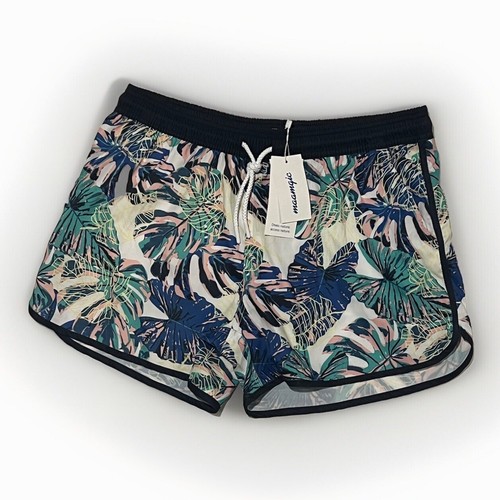 MAAMGIC Men's Mesh Lined Swim Shorts Bathing Suit XL - Floral Beach Design