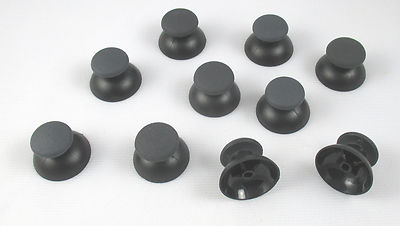 PS3 Playstation 3 Rubber Thumbstick Joystick Cap for Dualshock 3 BLACK LOT OF 10