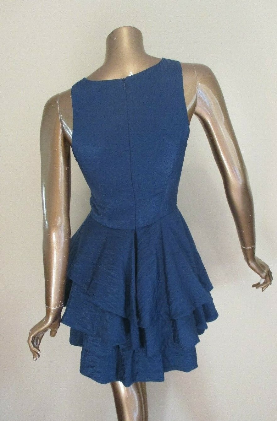 CUE Size6 Sparkly Navy Blue Dress eBay