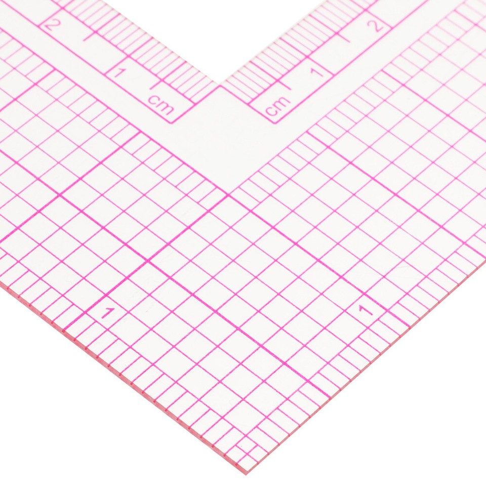 Metal L Square Ruler Sewing Ruler Right Angle Ruler Tailor Craft Tool