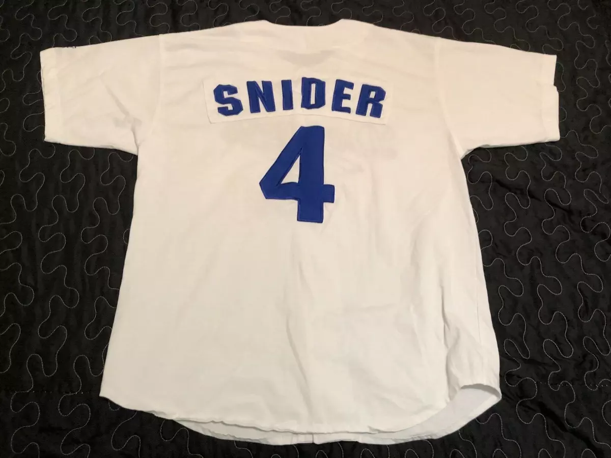 Vtg 90s Starter DUKE SNIDER #4 Los Angeles Brooklyn Dodgers Jersey Mens XL