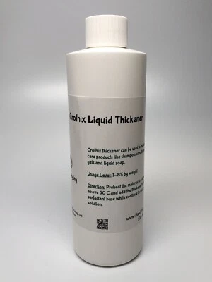HALALEVERYDAY Crothix Liquid Thickener - 1/2 lb Thickens Shampoos Bath Gels Liquid Soaps 8 oz