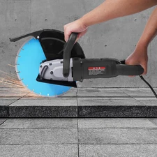 14'' Electric Concrete Saw Wet/Dry Cutter Cut-Off Saw with Water Pump and Blade