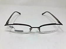 Geoffrey Beene Eyeglasses Frame SLEEK PURPLE 51-18-135 Half Rimless ZM64