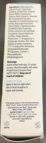 RoC Barrier Renew PM Night Moisturizer, All Skin Types, 2.5 fl oz (d7) - Picture 2 of 3