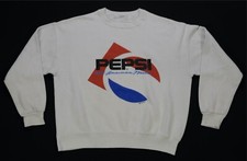 Rare Vintage Pepsi All American Made Crewneck Sweatshirt 80s 90s PepsiCo White