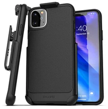 For iPhone 11 / Pro Max Belt Clip Case Thin Slim Grip Cover Holster Black
