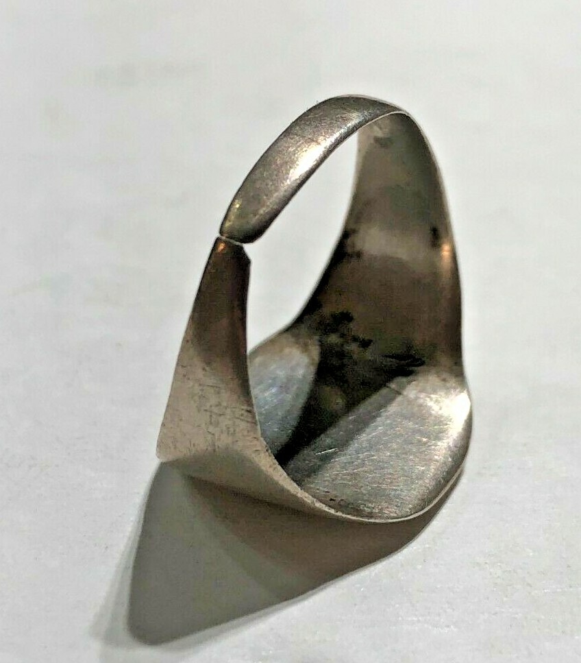 Plain Rectangle Shaped Ring Sterling Silver .925 … - image 9