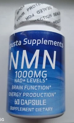 AUGUSTA SUPPLEMENTS NMN 1000mg. Anti Aging 99% pure