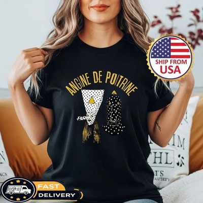 Reprint Angine De Poitrine Music Band Unisex T-Shirt Black SR8473