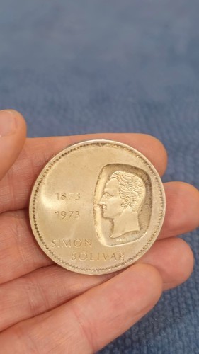 1973 Venezuela 10 Bolivares Silver Coin - Simon Bolivar Centennial - 30g .900