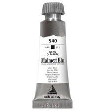 MaimeriBlu Superior Watercolor Paint 12ml-Mars Black - 5A0029RR-1GD3T