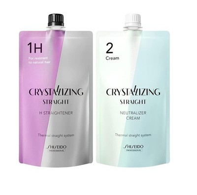 Shiseido Crystallizing Straight Hair Set Straightener & Neutralizer (H1+2) 400g