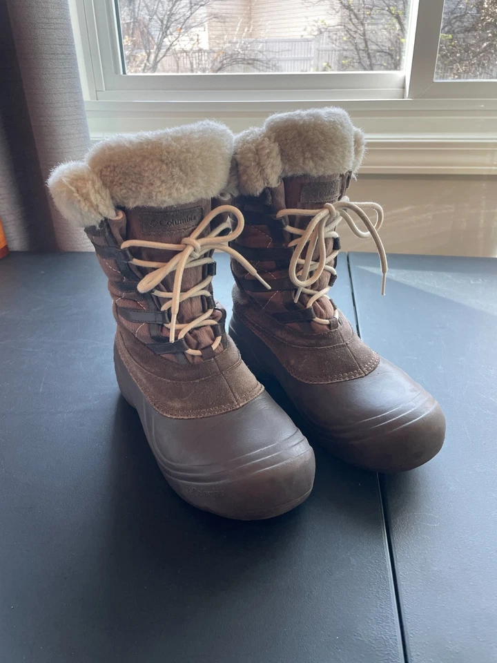 Columbia Techlite Waterproof Suede Winter Boots - Brown - Women 8.5 - Image 3 of 4