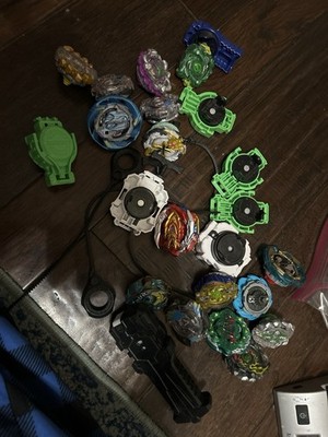 Beyblade Burst Lot Launchers Ripcords Spryzen Requiem + Mixed Tops