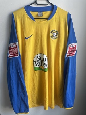 HEREFORD UNITED 2006/2009 AWAY FOOTBALL SHIRT NIKE TRIKOT GR XL Langarm