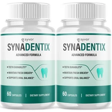 (2 Pack) Syna Dentix Oral Probiotic Support Healthy Teeth and Gums 120 Capsules