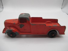 Vintage Red Diecast Pick-Up Truck 1930's Style Tootsie Toy Made IN USA