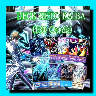 Yugioh Cards Anime Style - Seto Kaiba - Blue Eyes 180 Cards