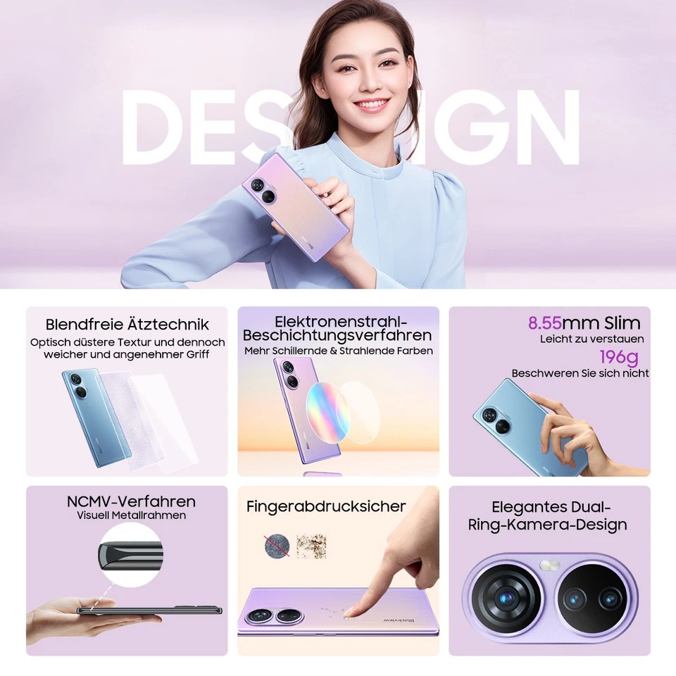 Blackview A200 Pro Smartphone 24GB+256GB 6,67" 2.4K Android 13 NFC Handy 108MP - Bild 2 von 4