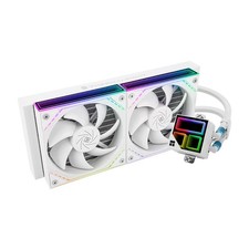 Frozen Infinity 240 White Liquid CPU Cooler,Double PWM Fans with 2000RPM,Desk...