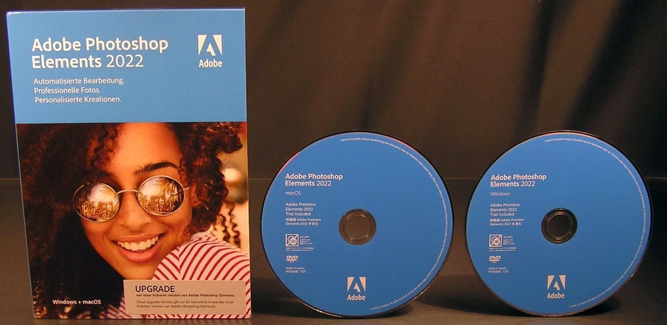 Adobe Photoshop Elements 2022 Upgrade Box + DVD 2 Win/Mac Anleitung OVP NEU - Bild 2 von 4