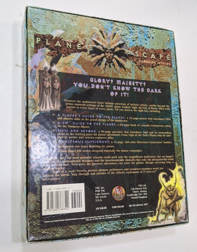 AD&D 2nd Edition Planescape Box Set - TSR Missing Player's Guide - Picture 2 of 10