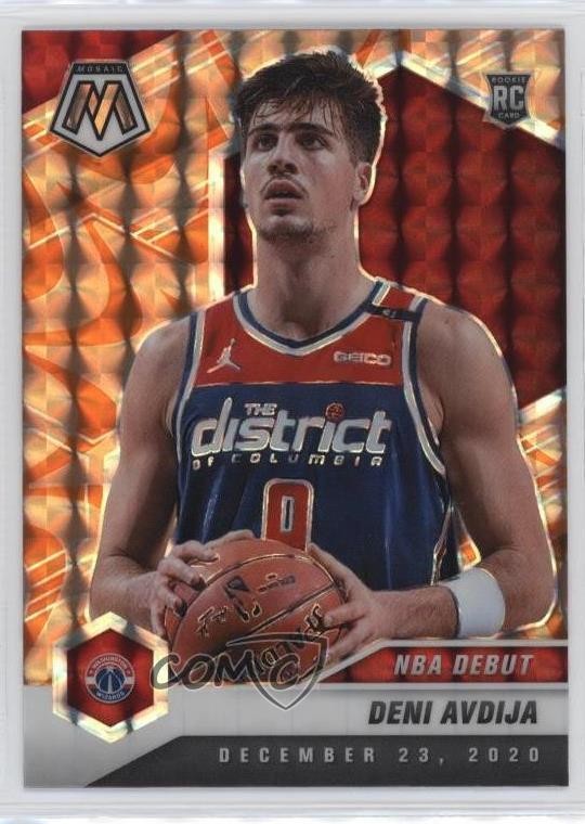 2020-21 Panini Mosaic NBA Debut Reactive Orange Prizm Deni Avdija #272 0z0n