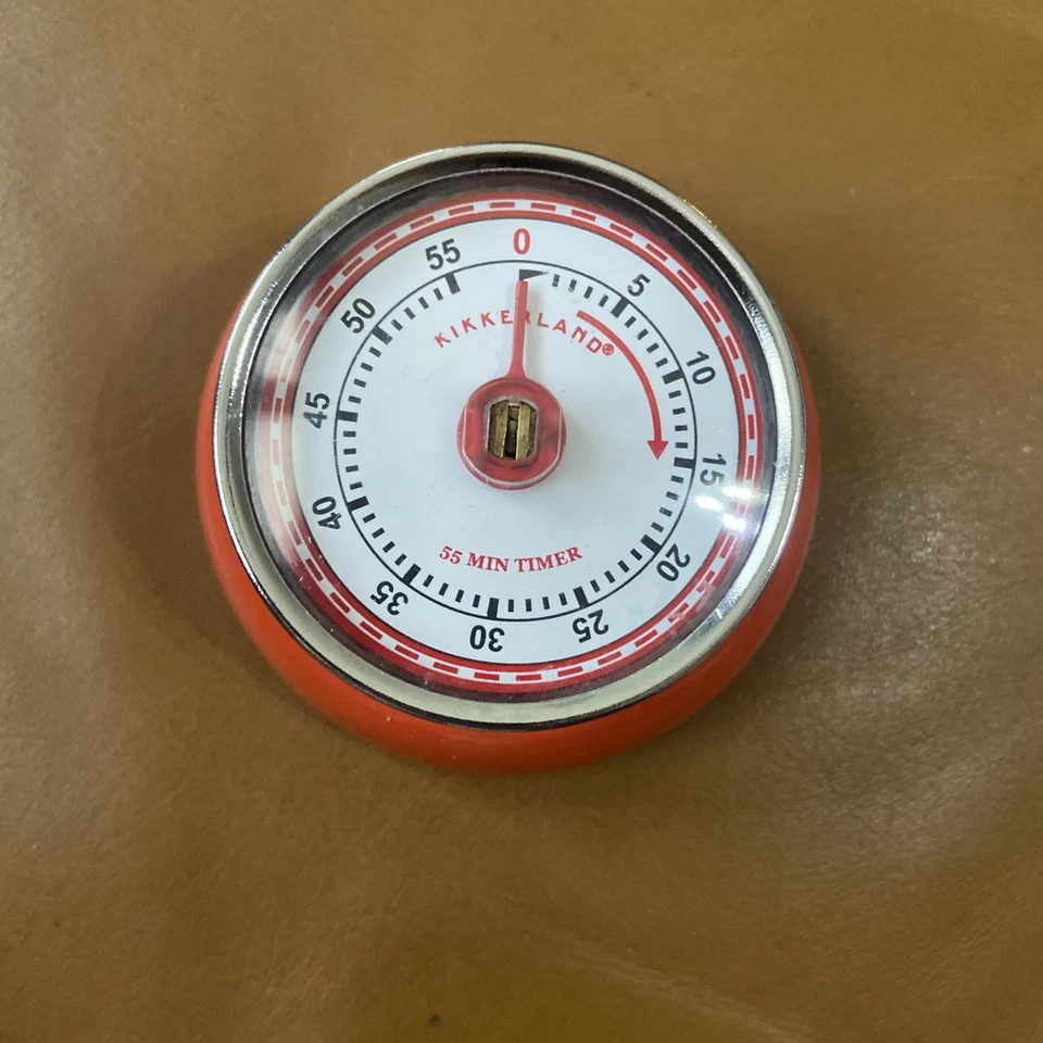 Dulton Red Magnetic Kitchen Timer - Vintage Style - image 2 of 4