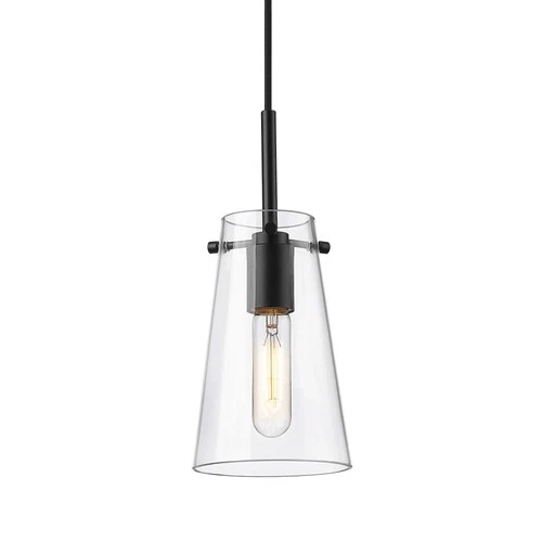 Z-Lite 7508MP Kira 5"W Mini Pendant - Black - Picture 1 of 12