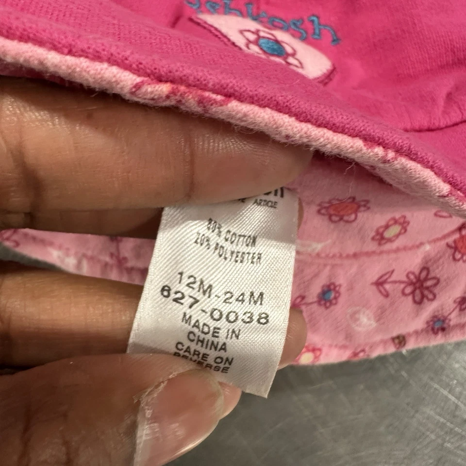 Vintage OshKosh B'Gosh Infant Baby 12 /24 Sun Hats Summer Camping - Image 3 of 3