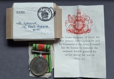 WW2 Defence Medal & Original Issue Box - Marian Sproule