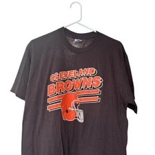vintage logo 7 cleveland browns t shirt size XL