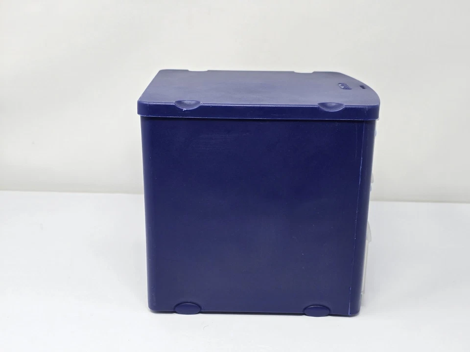 Sterilite Small 3 Drawer Desktop Plastic Organizer Navy Blue with Pull Knobs - Image 2 of 4