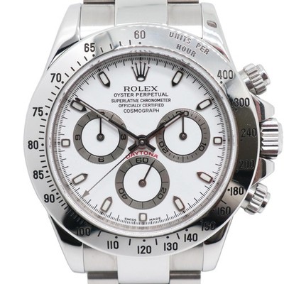 2000s Rolex 116520 Daytona 40mm Steel White Sticks Dial Automatic Watch