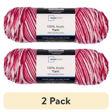 Medium Acrylic Pink Blend Yarn Skein 5 Ounce 285 Yards Soft Knitting Crochet