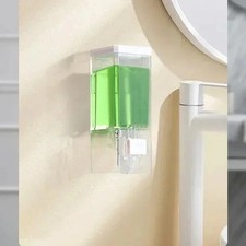 Wall Mounted Soap Dispenser No Drill Press Type Liquid Bottle Bathroom Sanitizer
