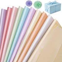 Seidenpapier 35X50Cm 80 Blatt Pastell Bunt Geschenkpapier Verpackungsmaterial