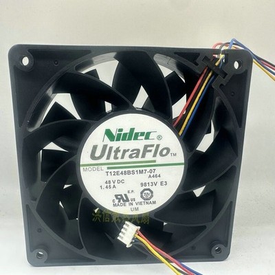 1 pcs   T12E48BS1M7-07 A464 48V DC 1.45A 4-wire control cooling fan *mq