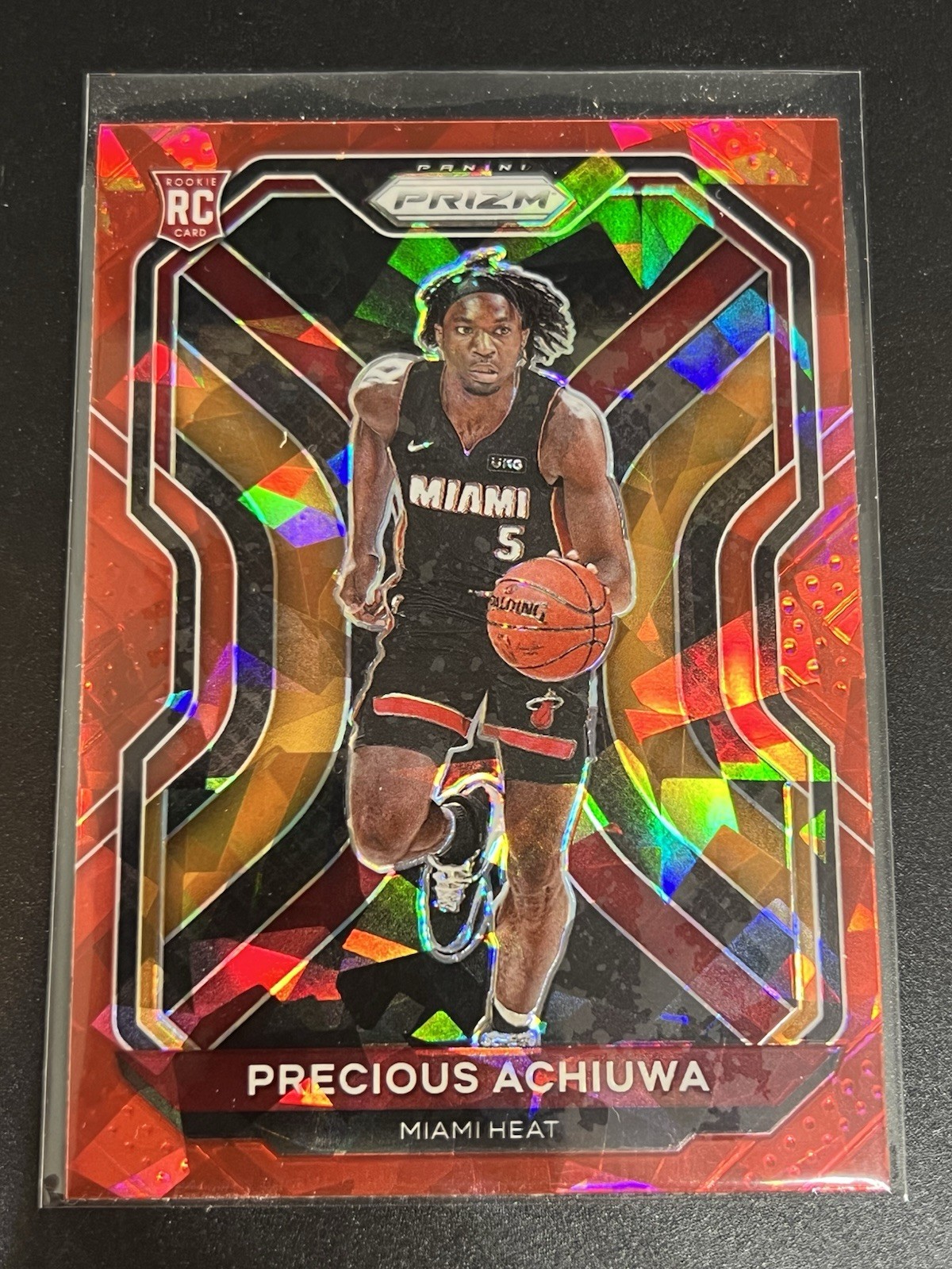 2020-21 Panini Prizm - Precious Achiuwa #294 Red Ice Prizm (RC) Rookie - Heat !