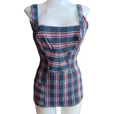 1950's Womens Swimsuit 36 True Vintage Sea Jets Curtis One Piece Atomic MCM