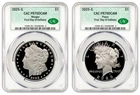 2025-S (PR70) Proof Morgan & Peace Silver Dollar (2 Coin Set) CAC FDOD Presale