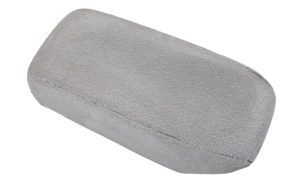 DEFECT 00-04 Mitsubishi Montero Sport Center Console Gray Cloth Armrest OEM - Image 2 of 4