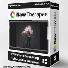 Raw Therapee Photo Editing Software, RAW Image Editor for Windows on CD-ROM