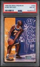 1996 SkyBox Premium KOBE BRYANT #203 Rookie Card RC Los Angeles Lakers HOF PSA 8. rookie card picture