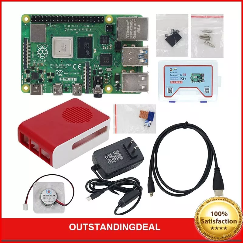 For Raspberry Pi 4 Model B 8GB RAM Raspberry Pi 4 Computer Model B Board Kit SZ