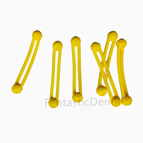 6Pcs Silicone Ties Dental Instrument Autoclavable Bundling Color Code