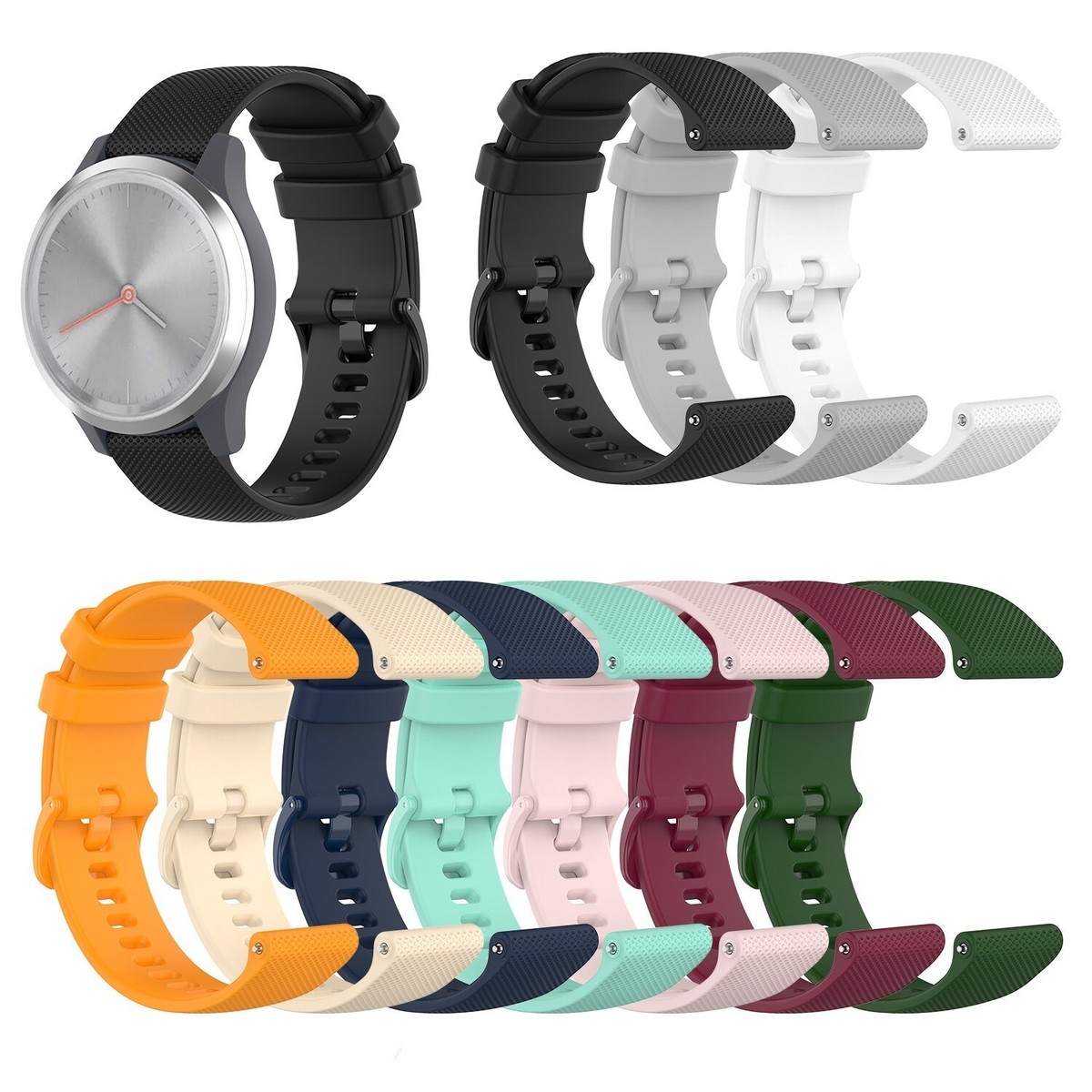 Wrist Vivomove 3s Garmin Vivomove 3s Milanese Strap (Pearlescent)