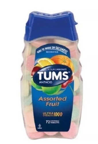 Tums Ultra 1000 Maximum Strength Assorted Fruit Antacid/Calcium 3 Bottle Pack - Picture 8 of 8